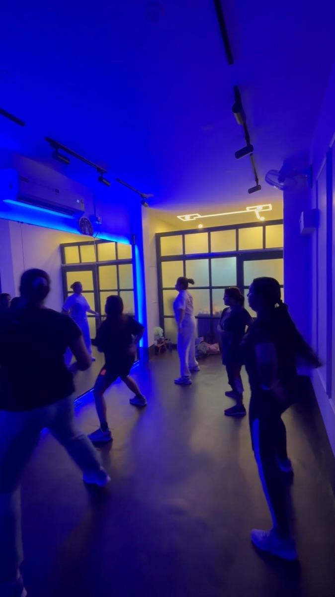 Zumba session in progress at Netra